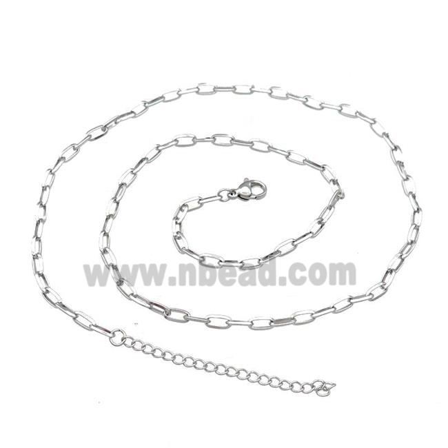 Raw Stainless Steel Necklace Chain