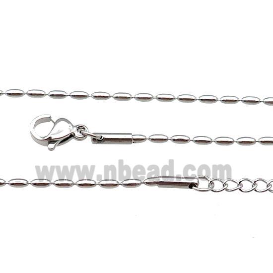 Raw Stainless Steel Necklace Chain