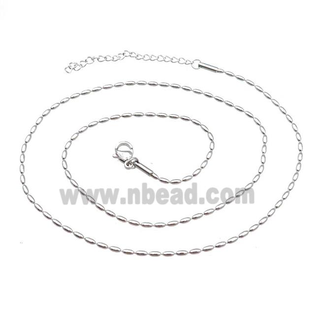 Raw Stainless Steel Necklace Chain