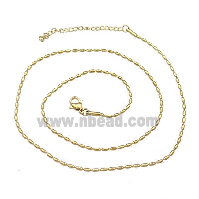 Stainless Steel Necklace Chain Gold Plated