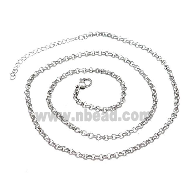 Raw Stainless Steel Necklace Chain