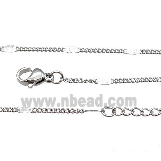 Raw Stainless Steel Necklace Chain