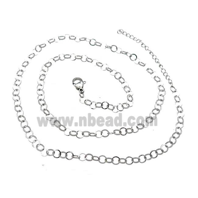 Raw Stainless Steel Necklace Chain