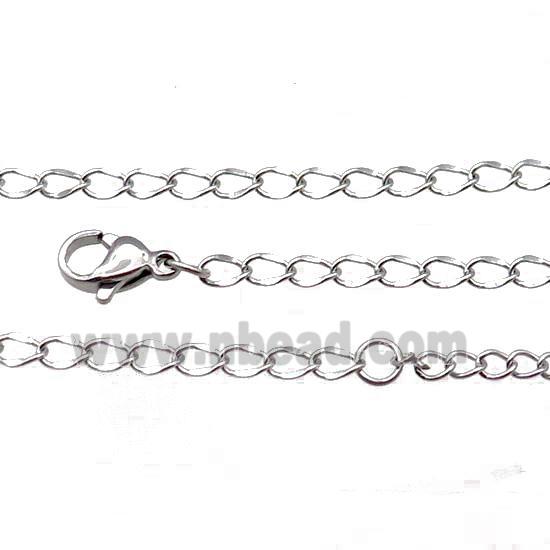 Raw Stainless Steel Necklace Chain