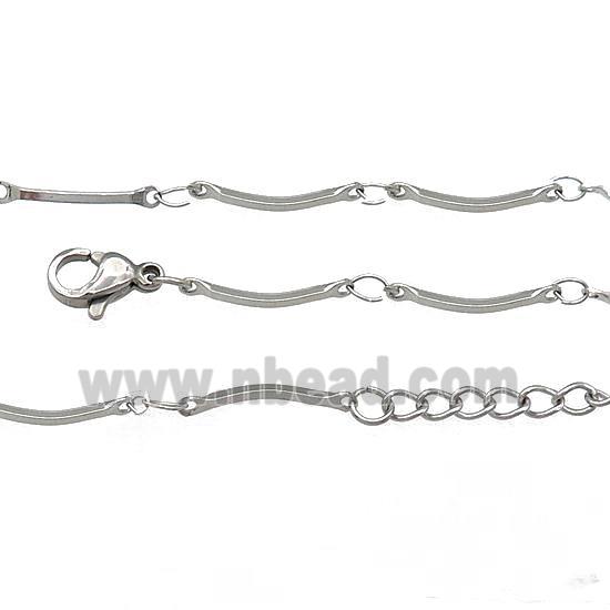 Raw Stainless Steel Necklace Chain