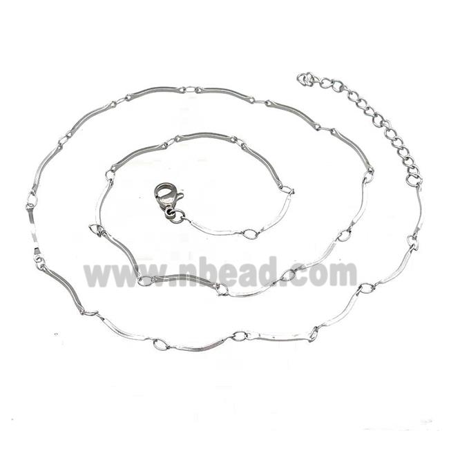 Raw Stainless Steel Necklace Chain