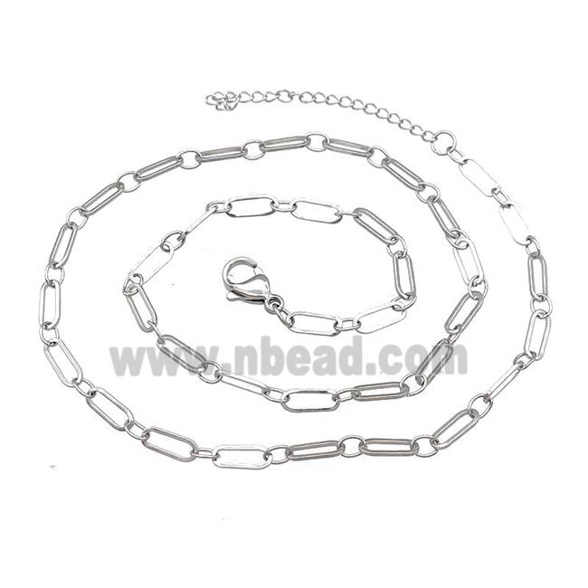 Raw Stainless Steel Necklace Chain