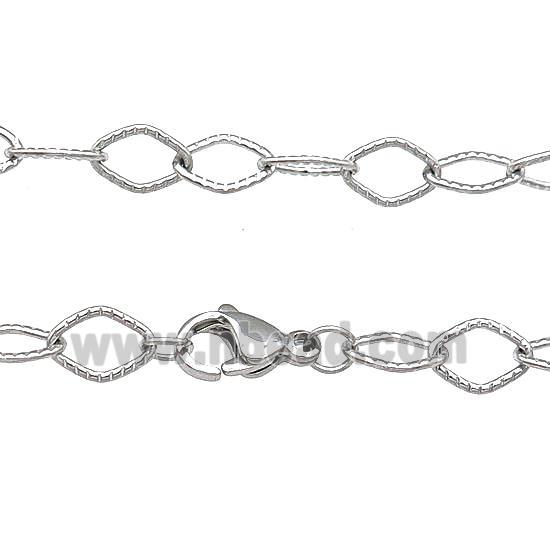 Raw Stainless Steel Necklace Chain