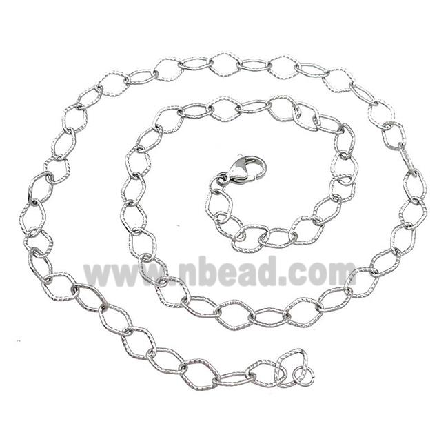 Raw Stainless Steel Necklace Chain