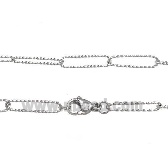 Raw Stainless Steel Necklace Chain