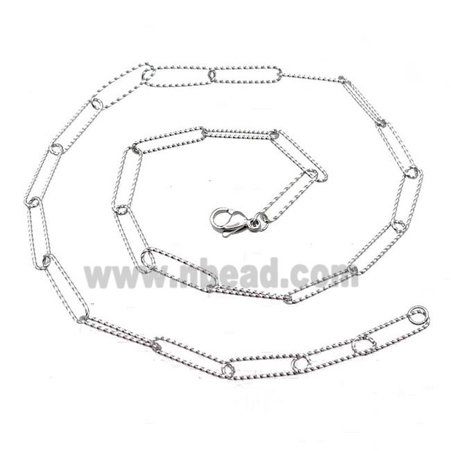 Raw Stainless Steel Necklace Chain