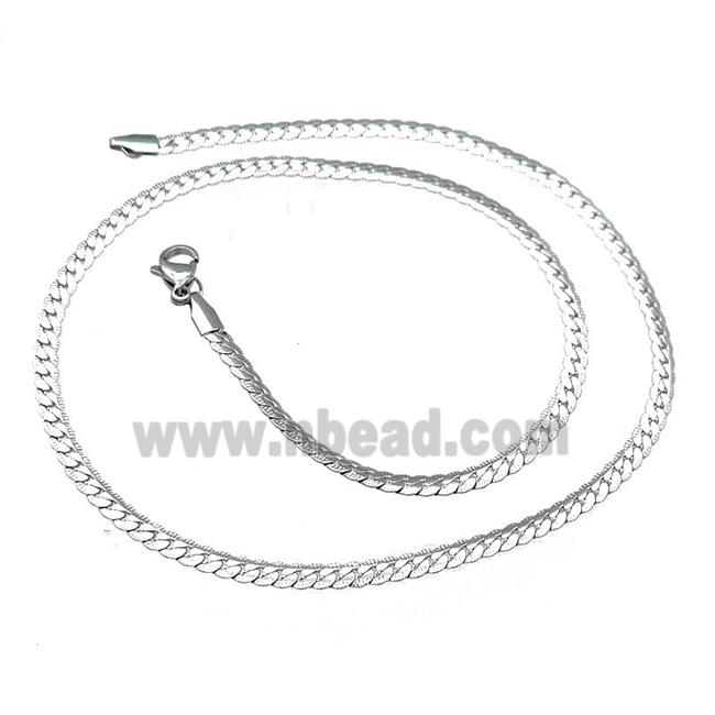 Raw Stainless Steel Necklace Chain