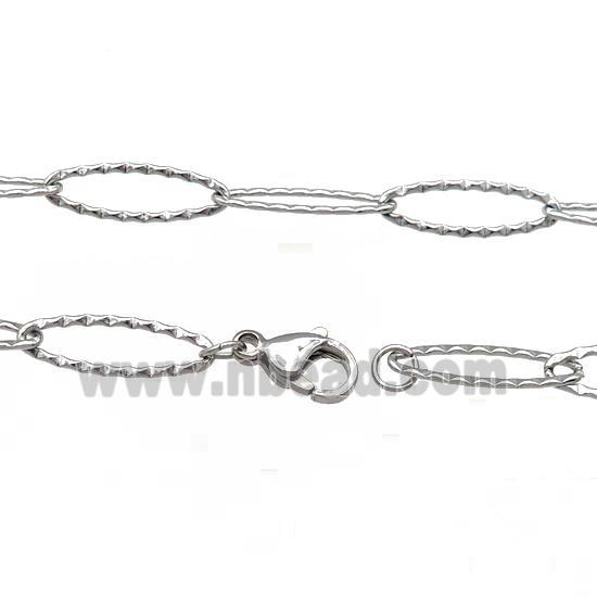 Raw Stainless Steel Necklace Chain