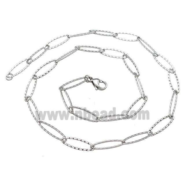 Raw Stainless Steel Necklace Chain