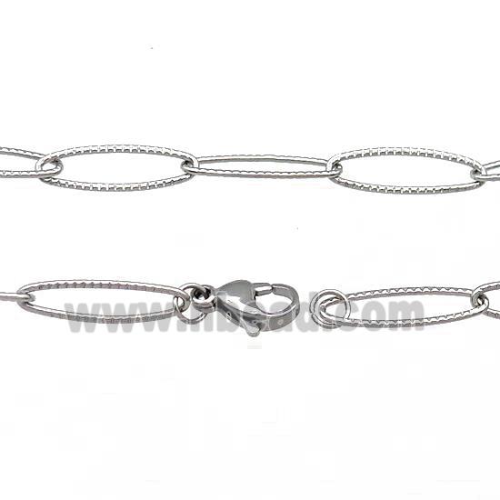 Raw Stainless Steel Necklace Chain