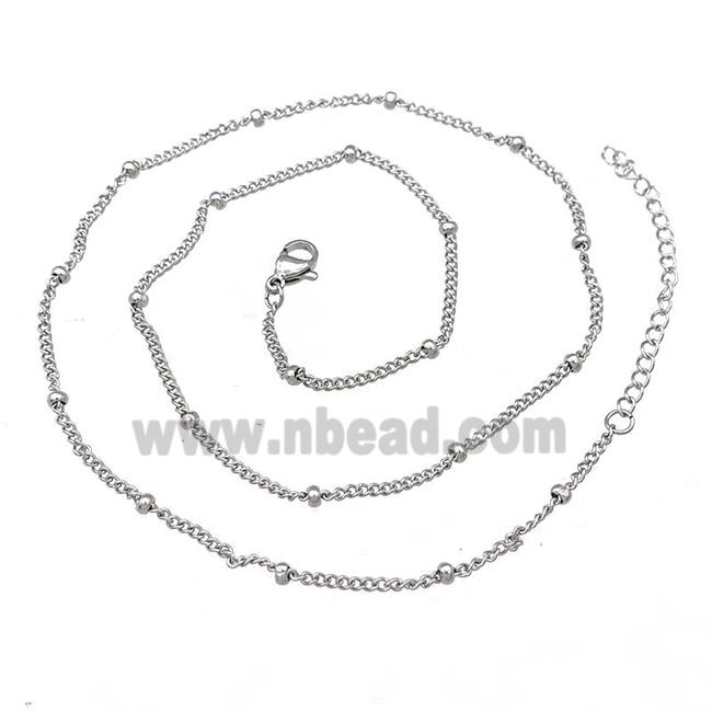 Raw Stainless Steel Necklace Chain