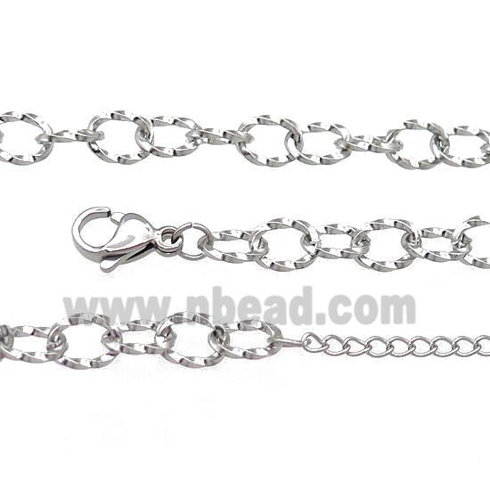 Raw Stainless Steel Necklace Chain