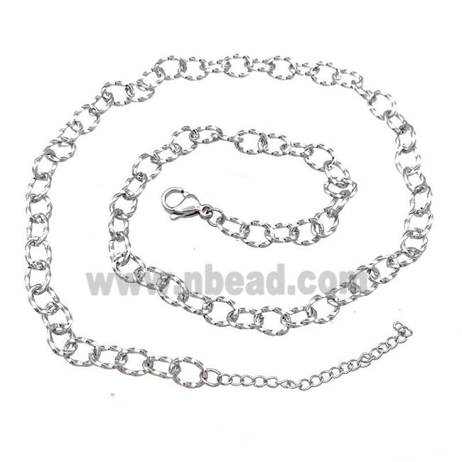 Raw Stainless Steel Necklace Chain