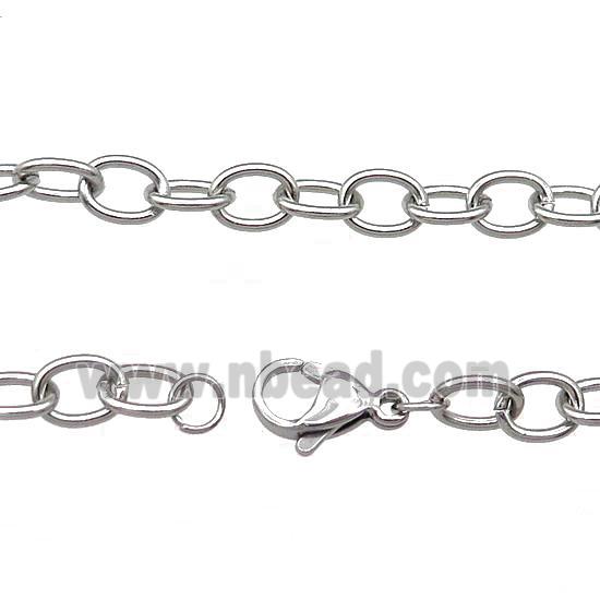 Raw Stainless Steel Necklace Chain