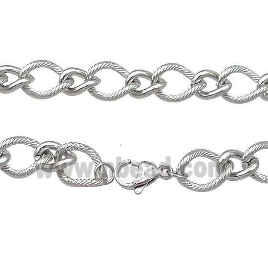 Raw Stainless Steel Necklace Chain