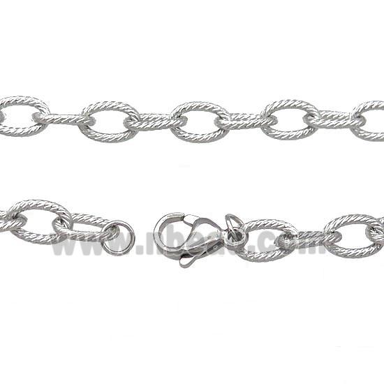 Raw Stainless Steel Necklace Chain