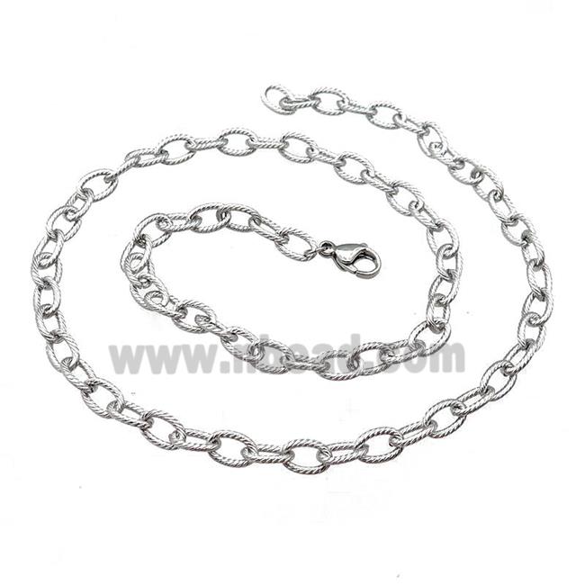 Raw Stainless Steel Necklace Chain