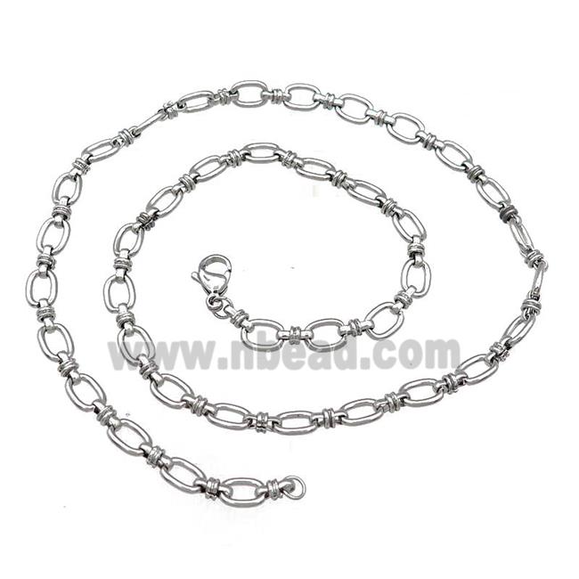 Raw Stainless Steel Necklace Chain