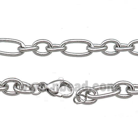 Raw Stainless Steel Necklace Chain