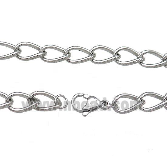 Raw Stainless Steel Necklace Chain