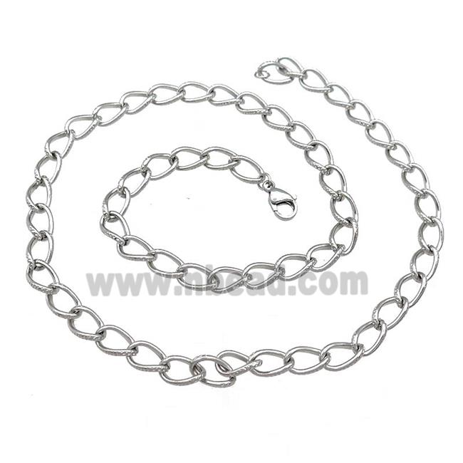 Raw Stainless Steel Necklace Chain