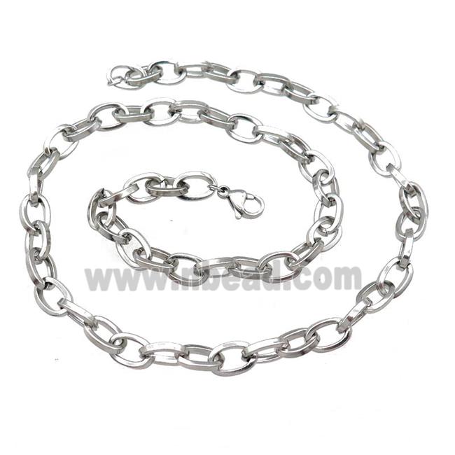 Raw Stainless Steel Necklace Chain