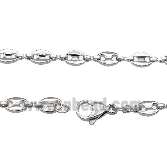 Raw Stainless Steel Necklace Chain