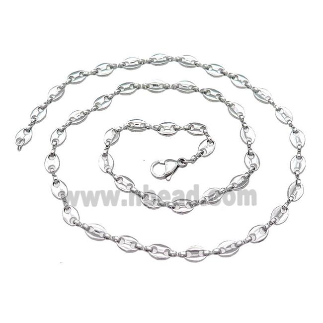 Raw Stainless Steel Necklace Chain