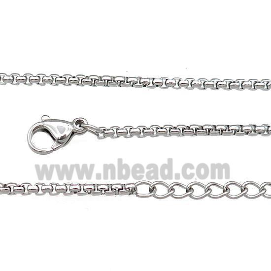 Raw Stainless Steel Necklace Chain