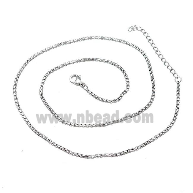 Raw Stainless Steel Necklace Chain