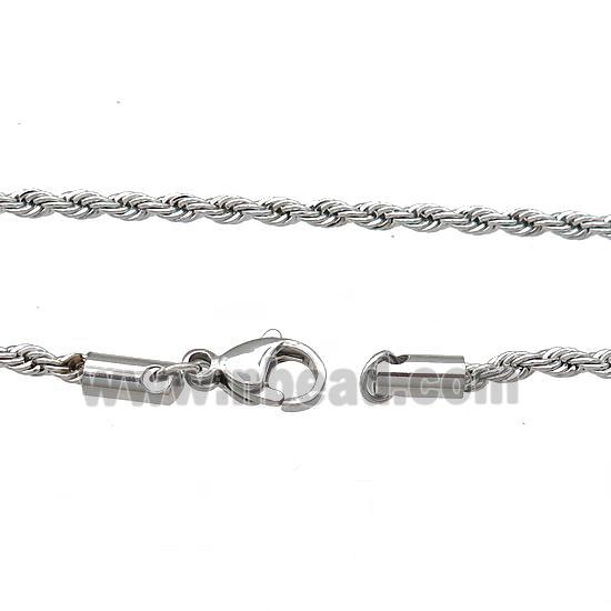 Raw Stainless Steel Necklace Chain