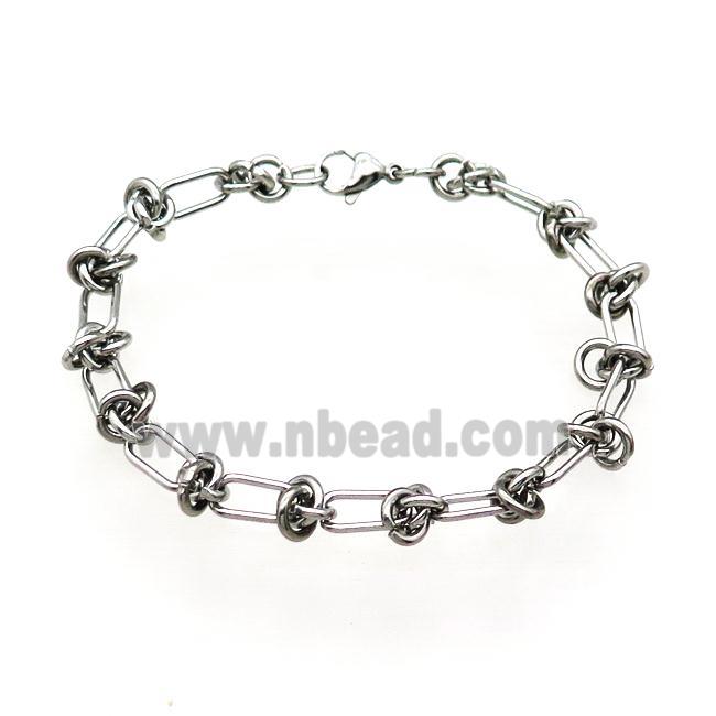 Raw Stainless Steel Bracelet