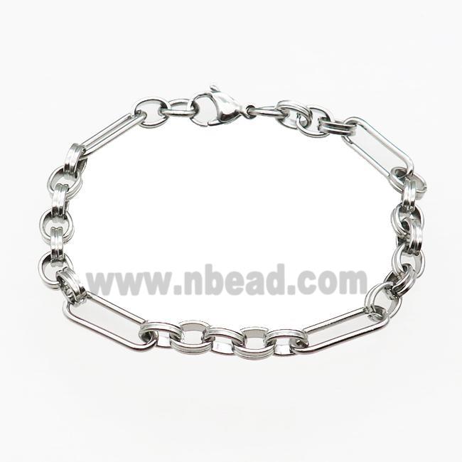 Raw Stainless Steel Bracelet