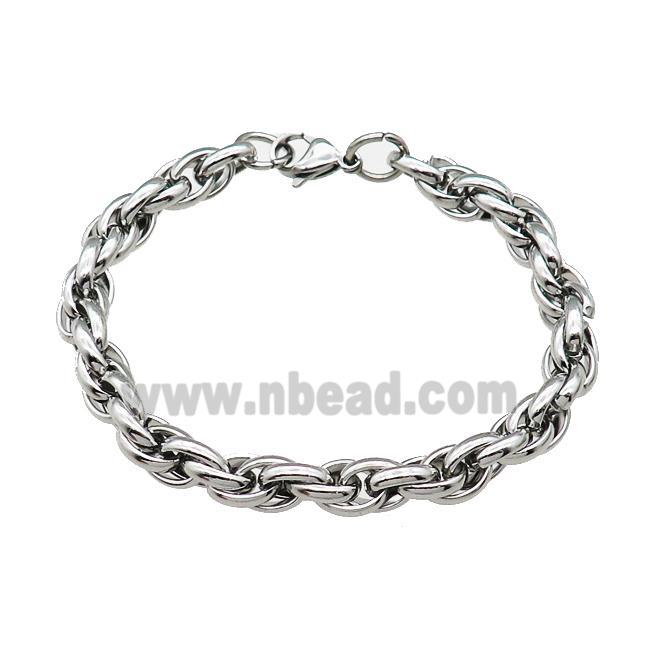 Raw Stainless Steel Bracelet