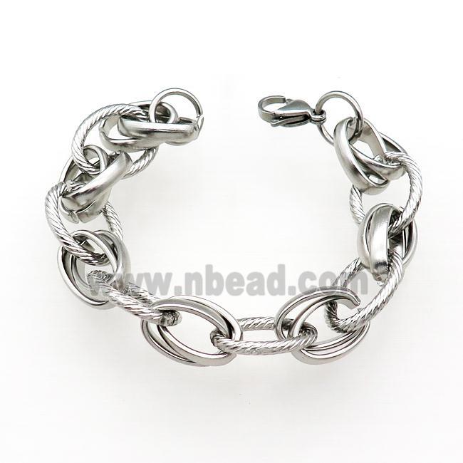 Raw Stainless Steel Bracelet