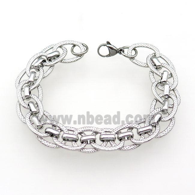 Raw Stainless Steel Bracelet