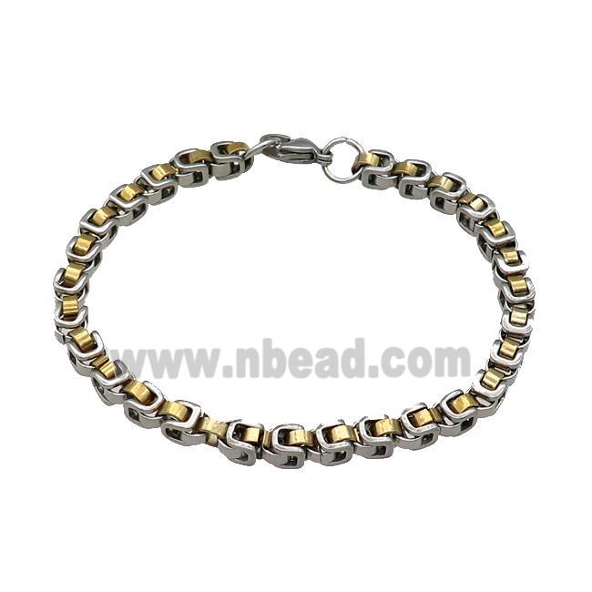 Stainless Steel Bracelet Gold Plated