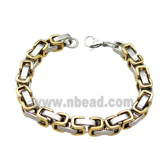 Stainless Steel Bracelet Gold Plated