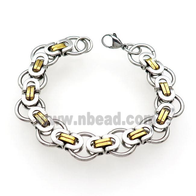 Stainless Steel Bracelet Gold Plated