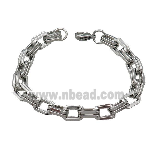 Raw Stainless Steel Bracelet