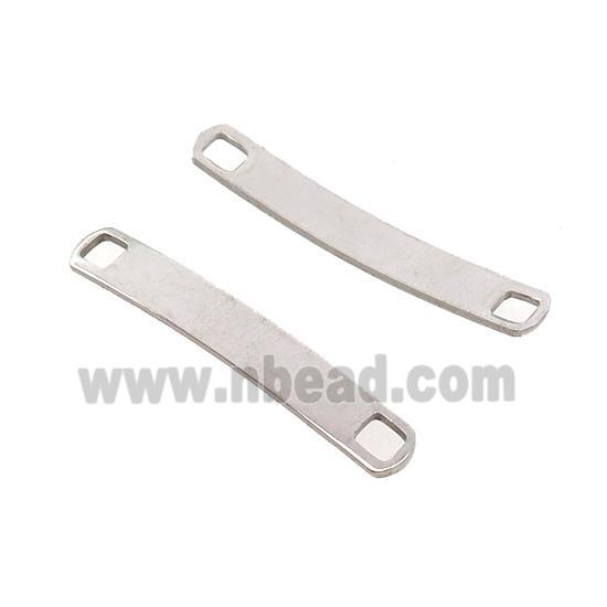 Raw Stainless Steel Connector Bend Rectangle