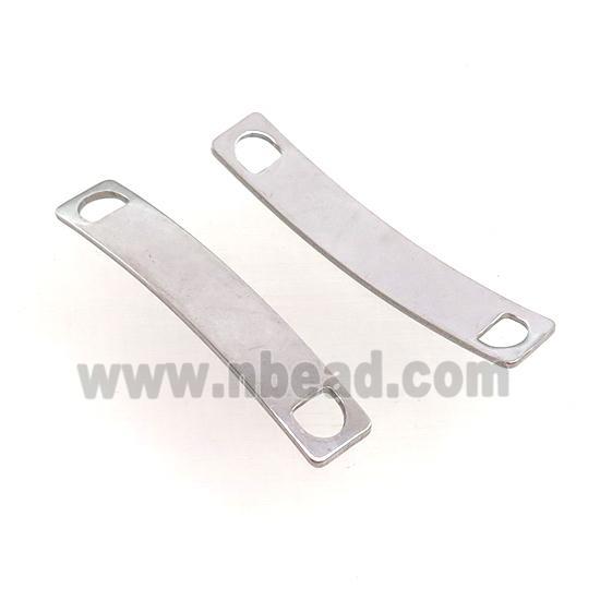 Raw Stainless Steel Connector Bend Rectangle