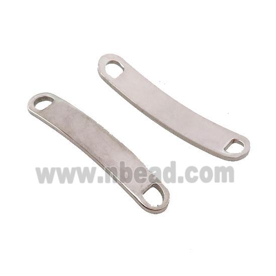 Raw Stainless Steel Connector Bend Rectangle