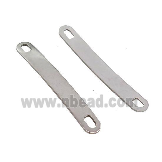 Raw Stainless Steel Connector Bend Rectangle