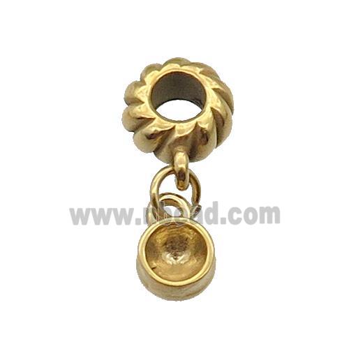 Stainless Steel Pendant Gold Plated